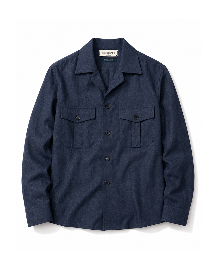 The Belvedere Shirt Obsidian Blue
