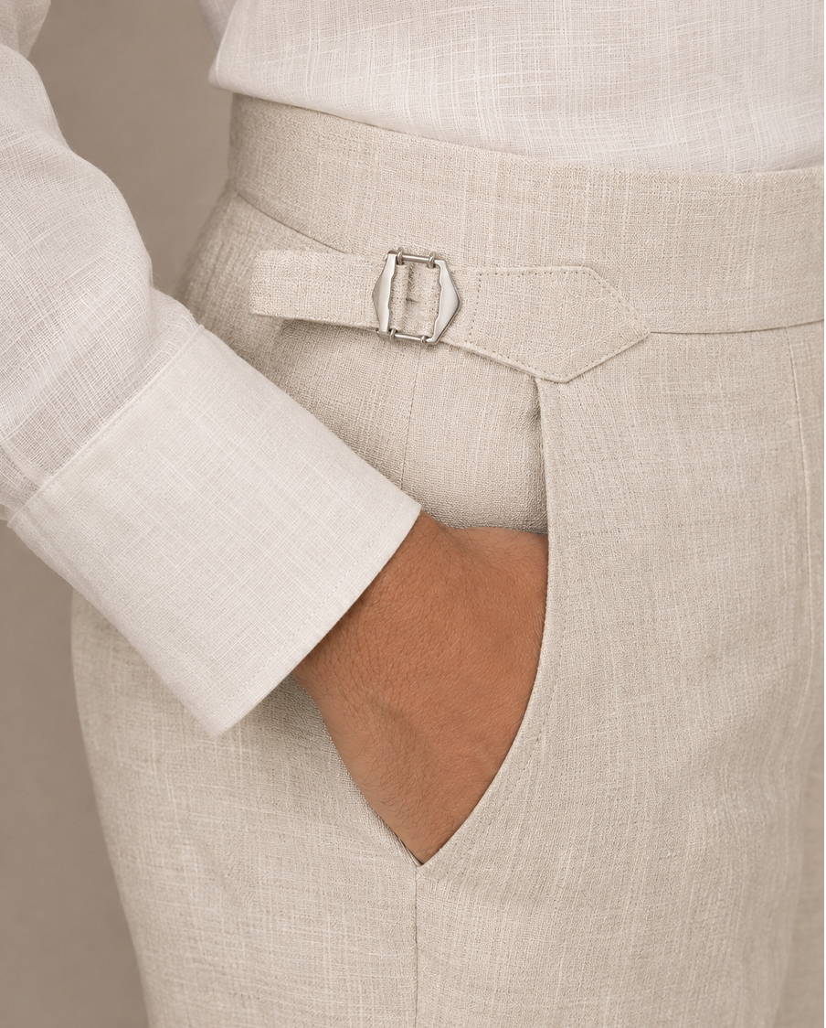 The Belmont Trouser Natural Sand