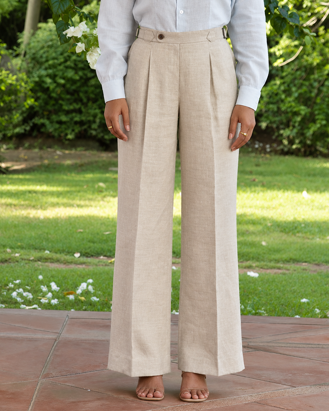 The Bianca Trouser Natural Sand