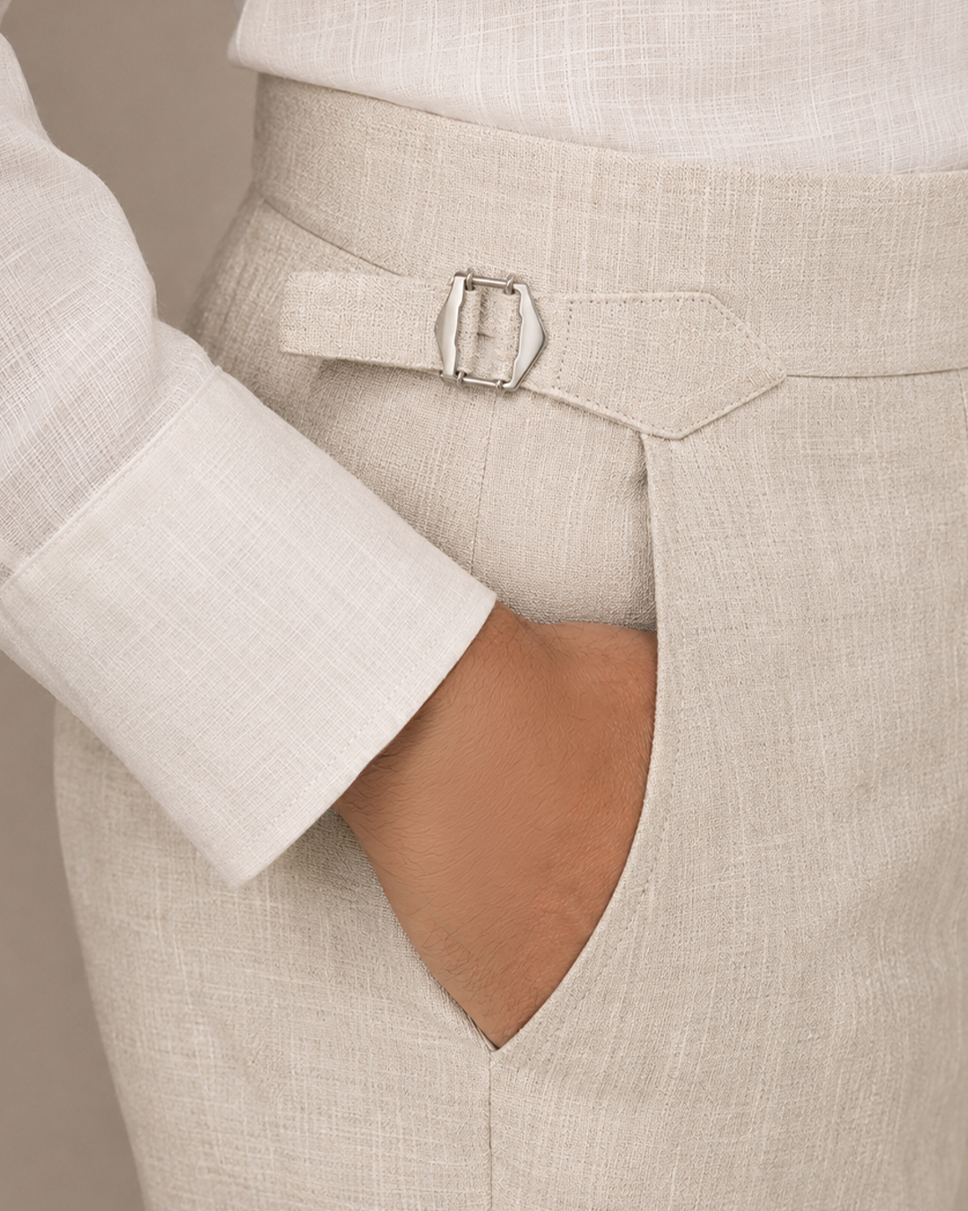 The Bianca Trouser Natural Sand