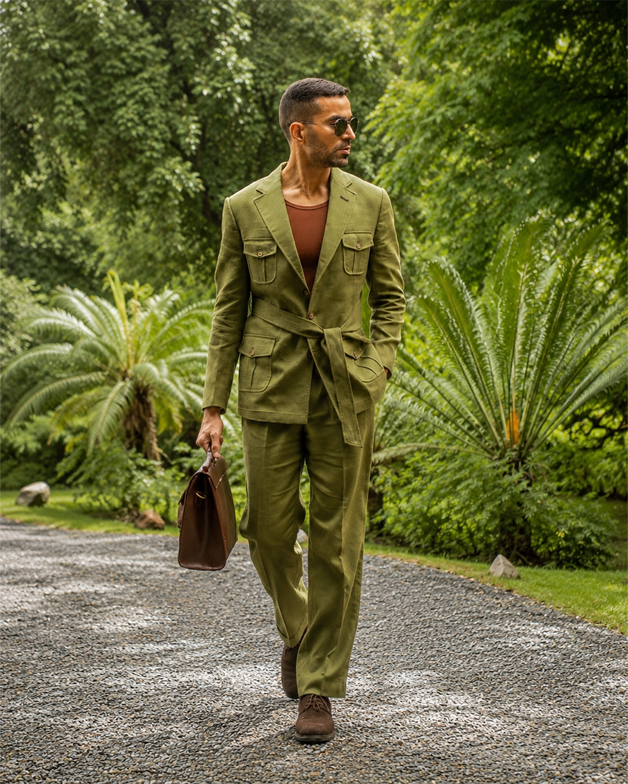 The Belvedere Jacket Olive Grove