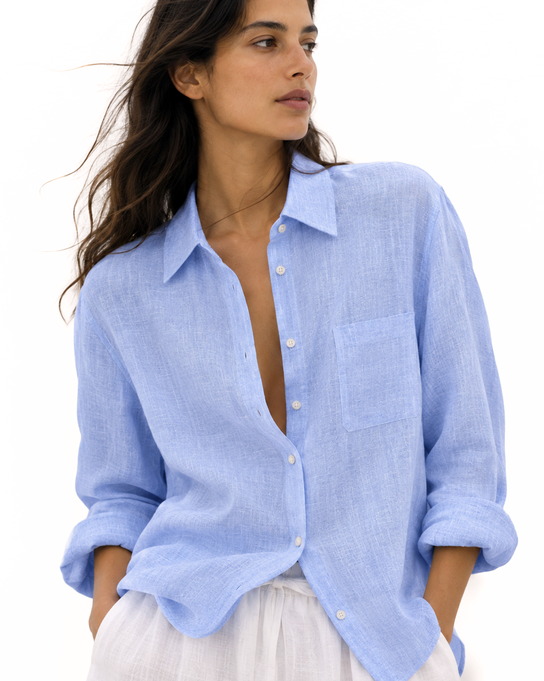 The Alessia Shirt Sky Mist