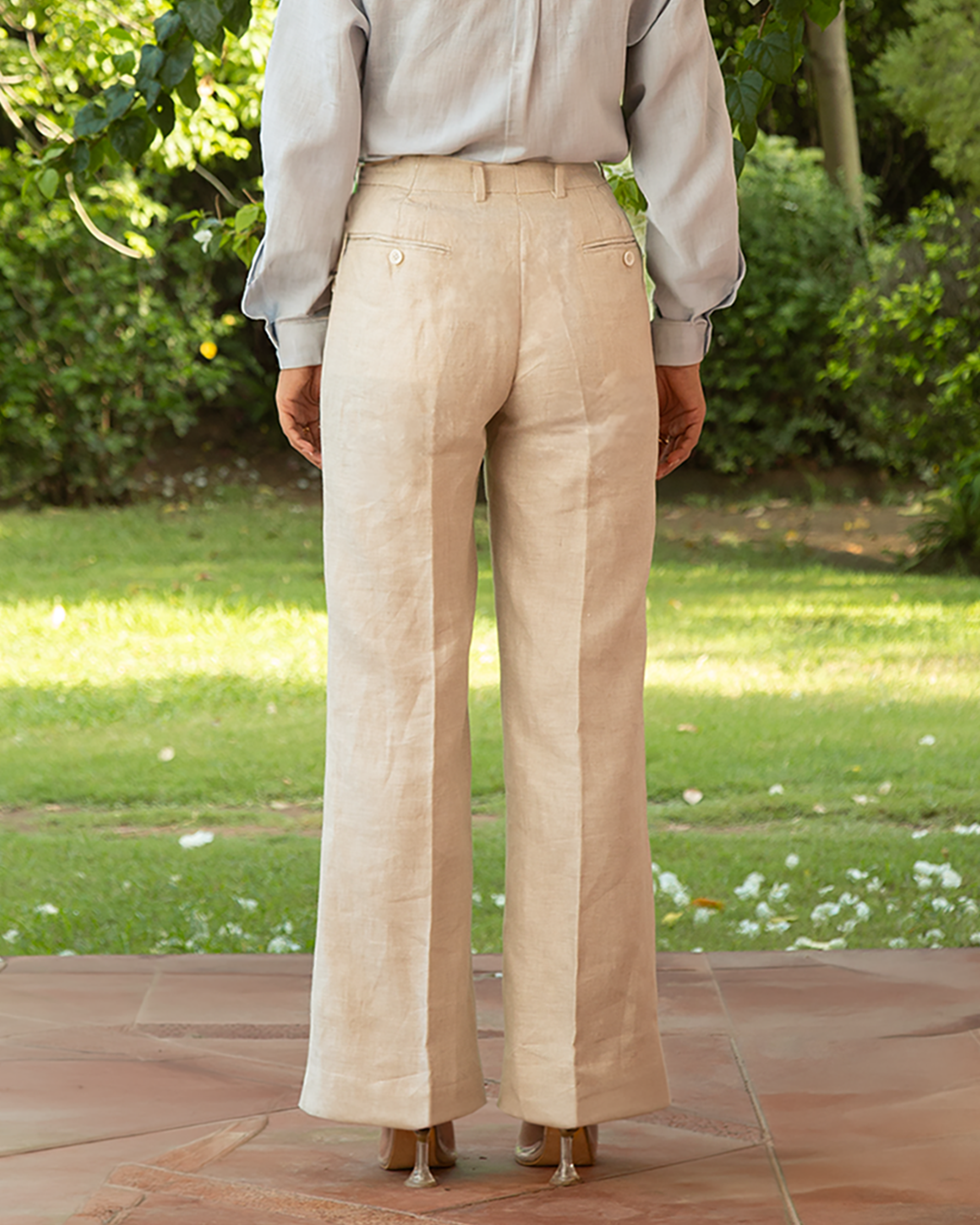 The Bianca Trouser Natural Sand