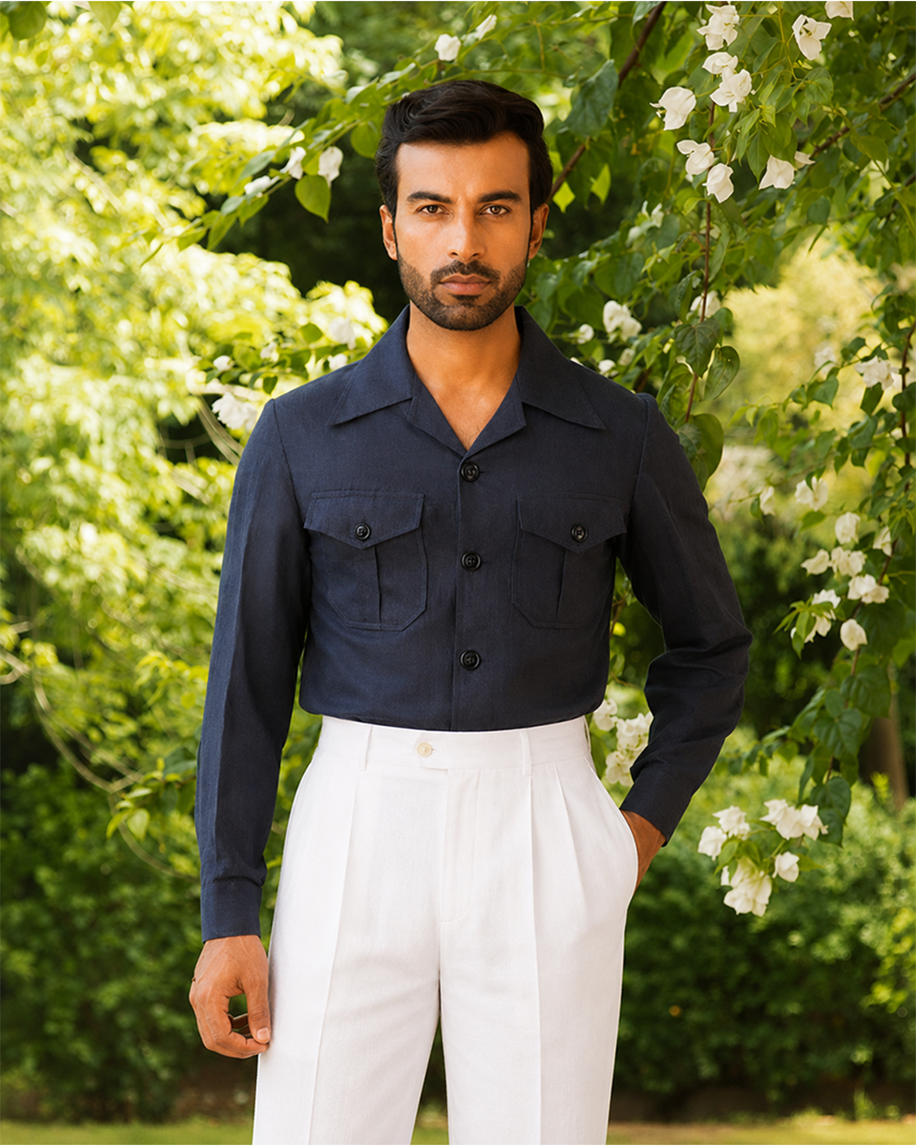 The Belvedere Shirt Obsidian Blue
