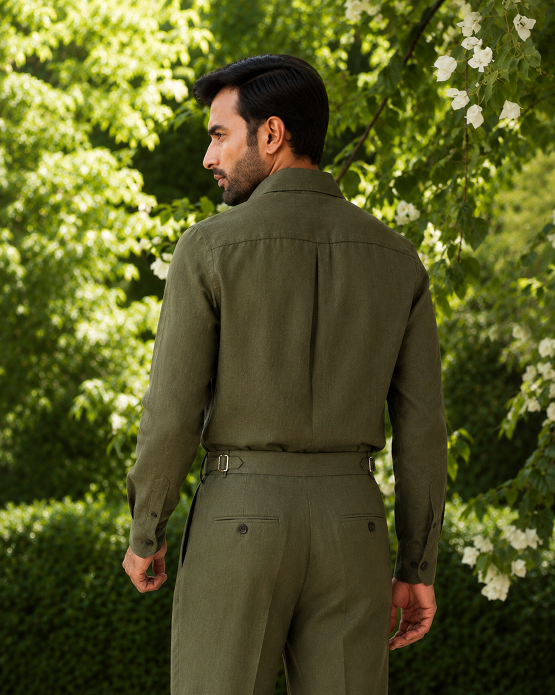 The Belvedere Shirt Olive Grove