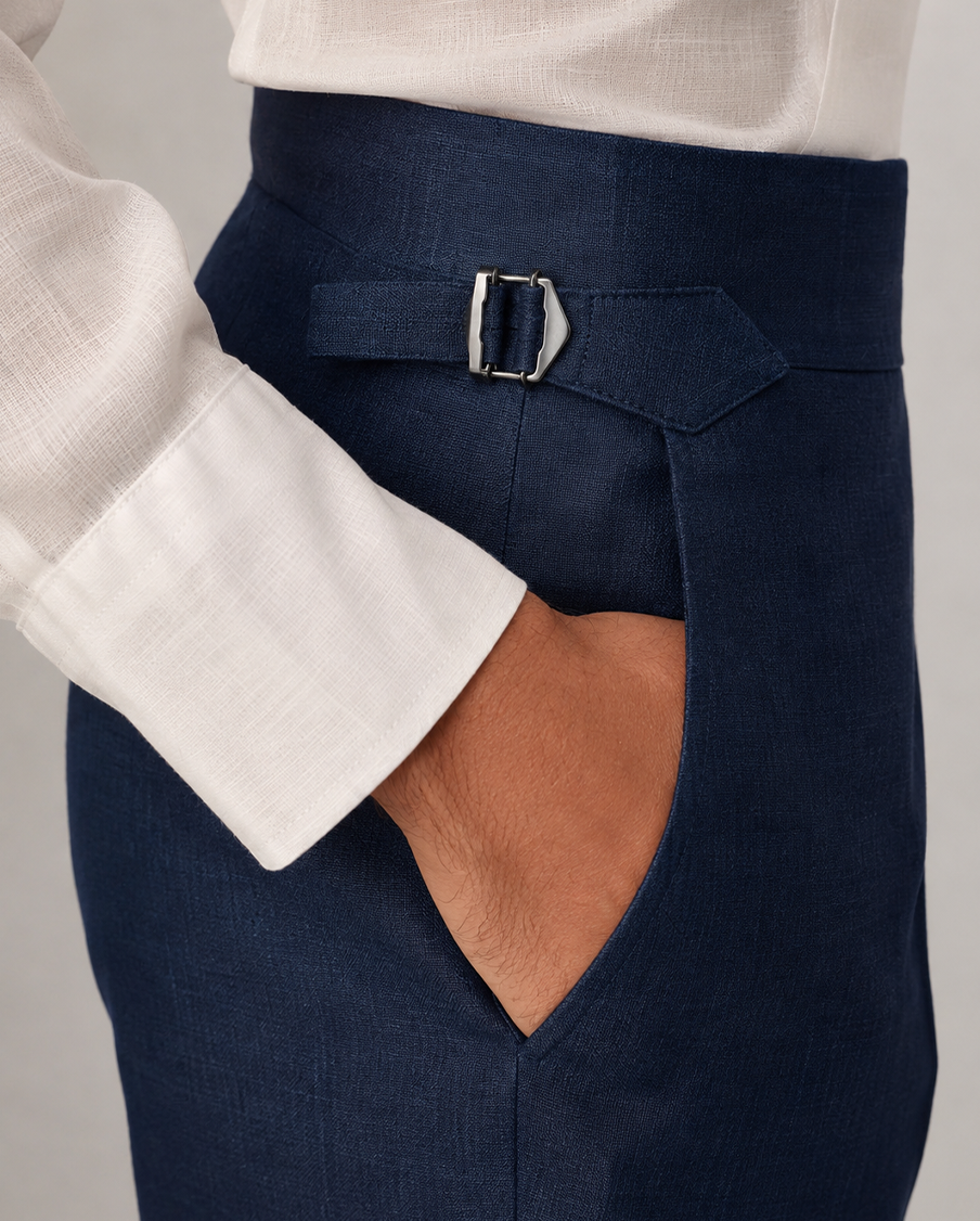 The Belmont Trouser Obsidian Blue