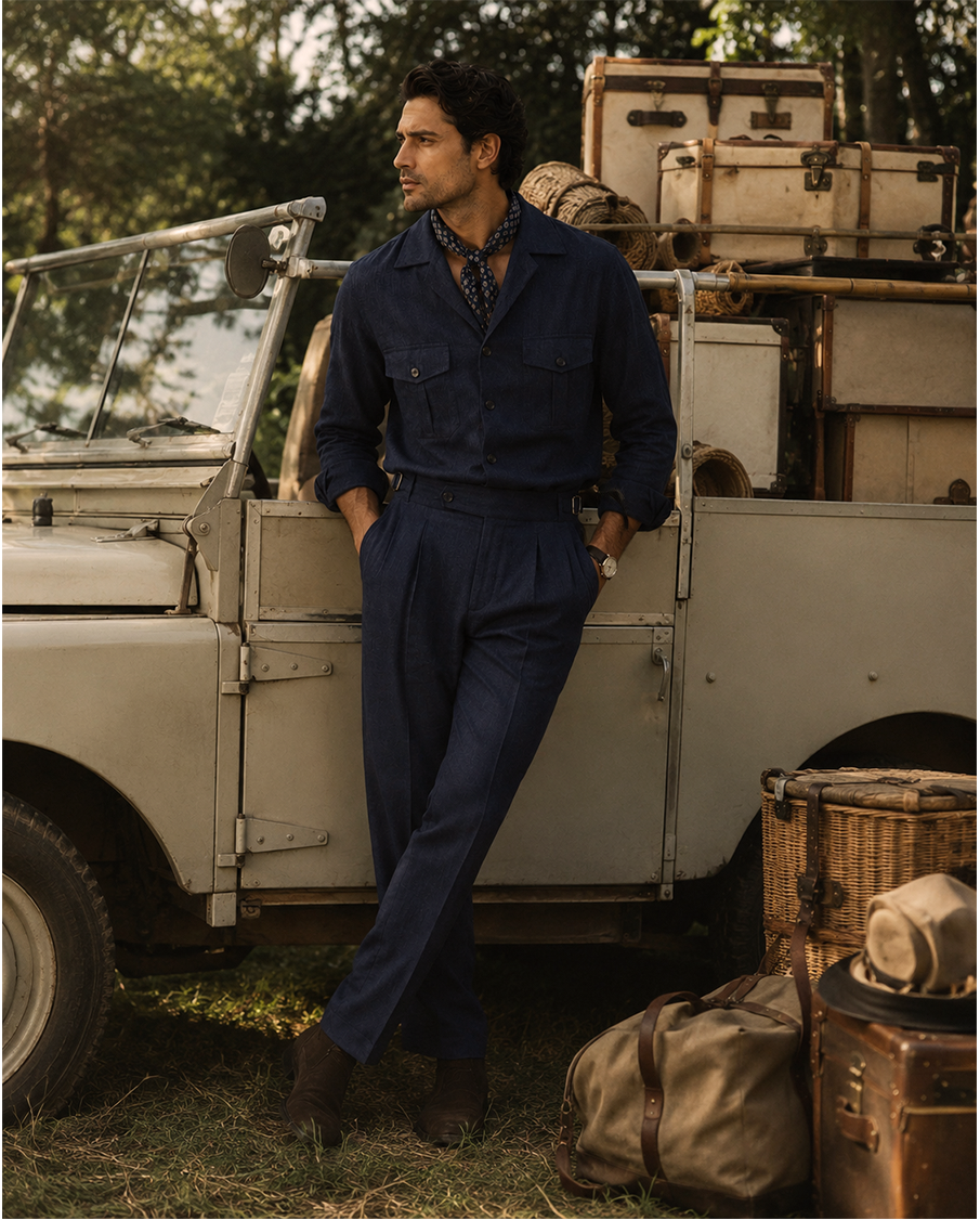 The Belvedere Shirt Obsidian Blue