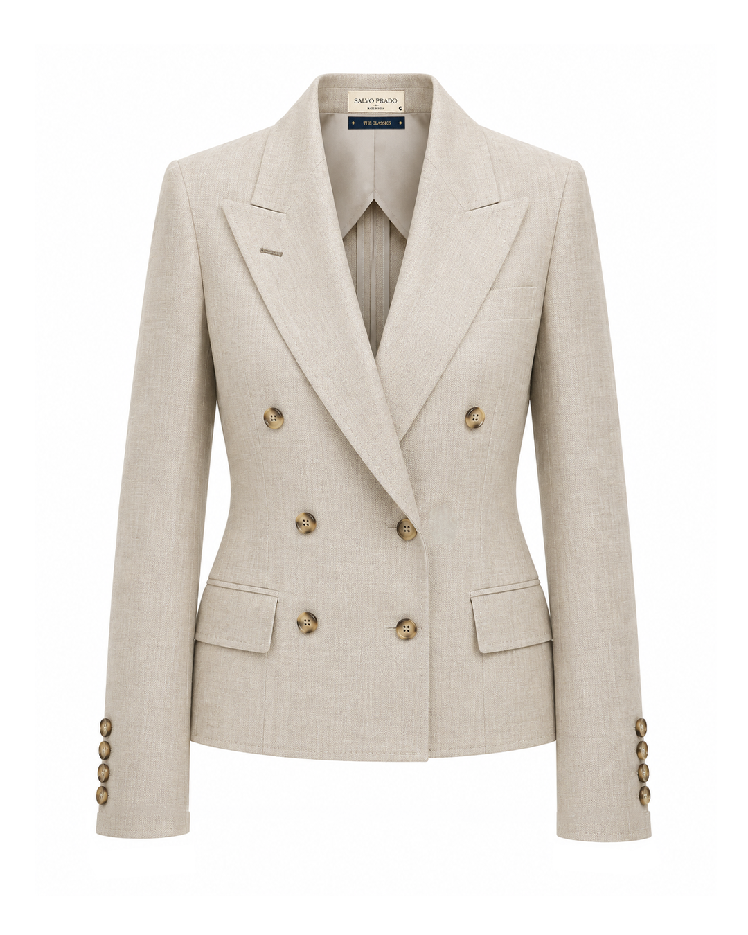 The Valentina Blazer Natural Sand