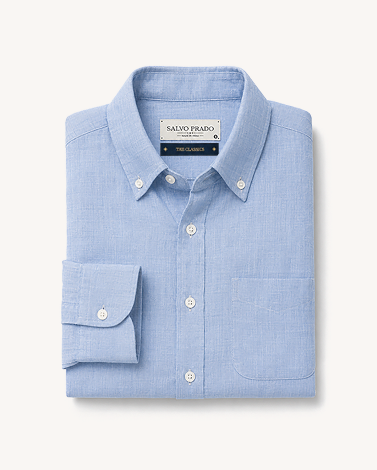 The Riviera Linen Shirt Sky Mist
