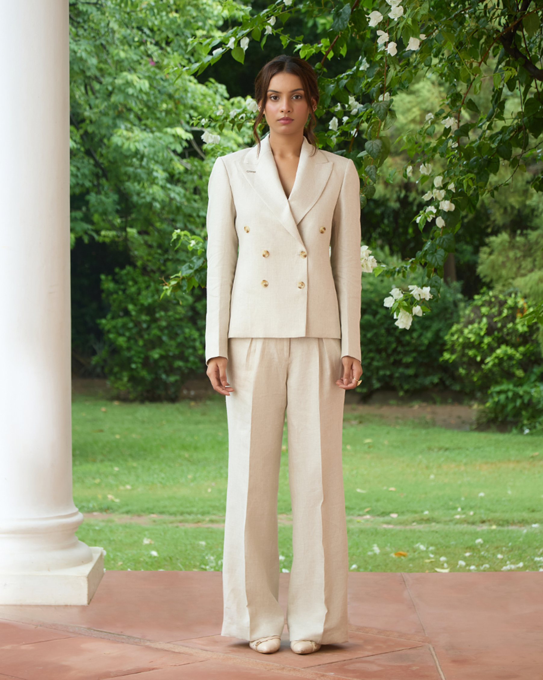 The Valentina Blazer Natural Sand