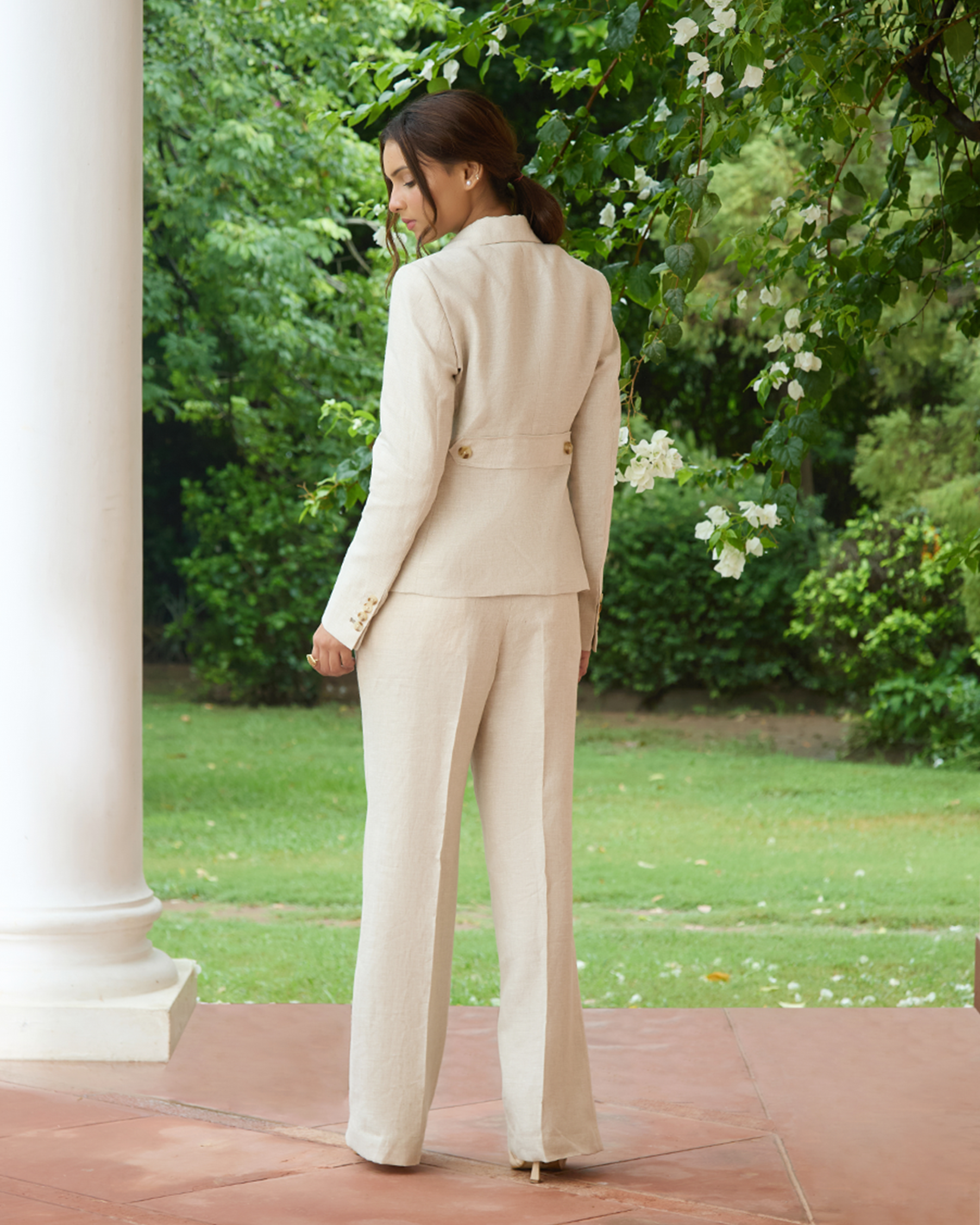The Valentina Blazer Natural Sand