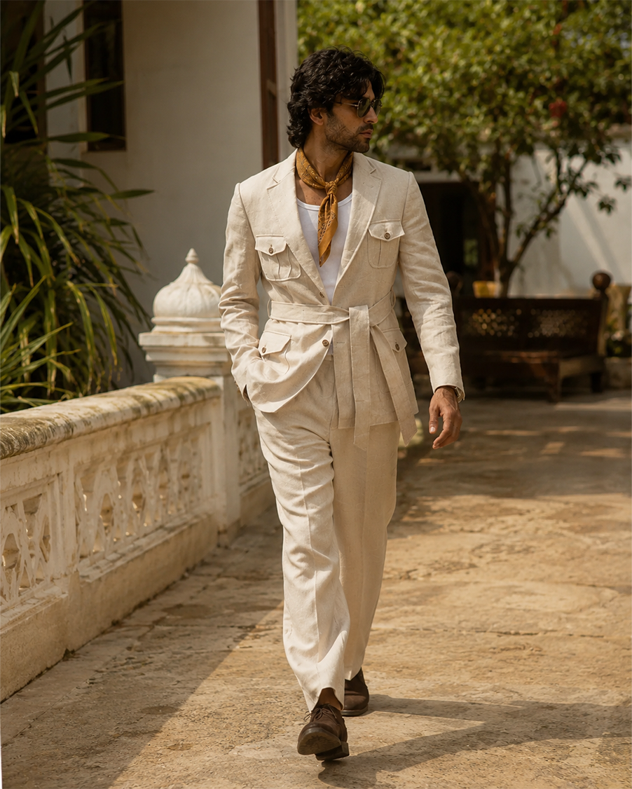 The Belvedere Jacket Natural Sand