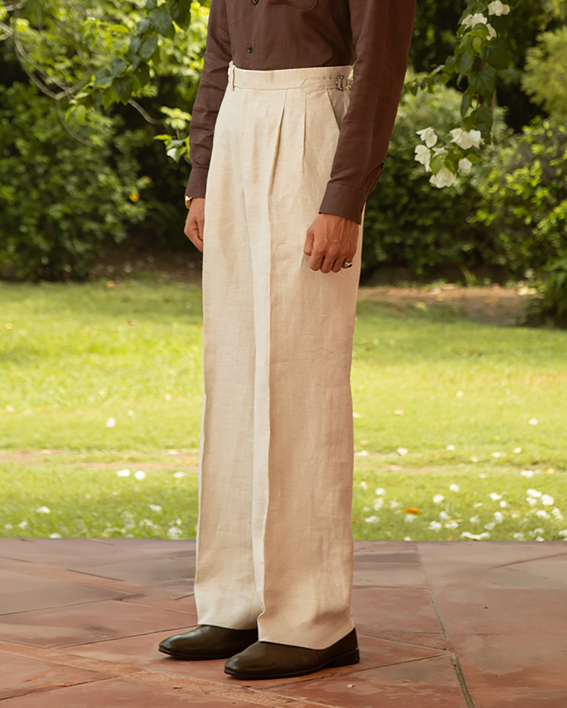 The Belmont Trouser Natural Sand