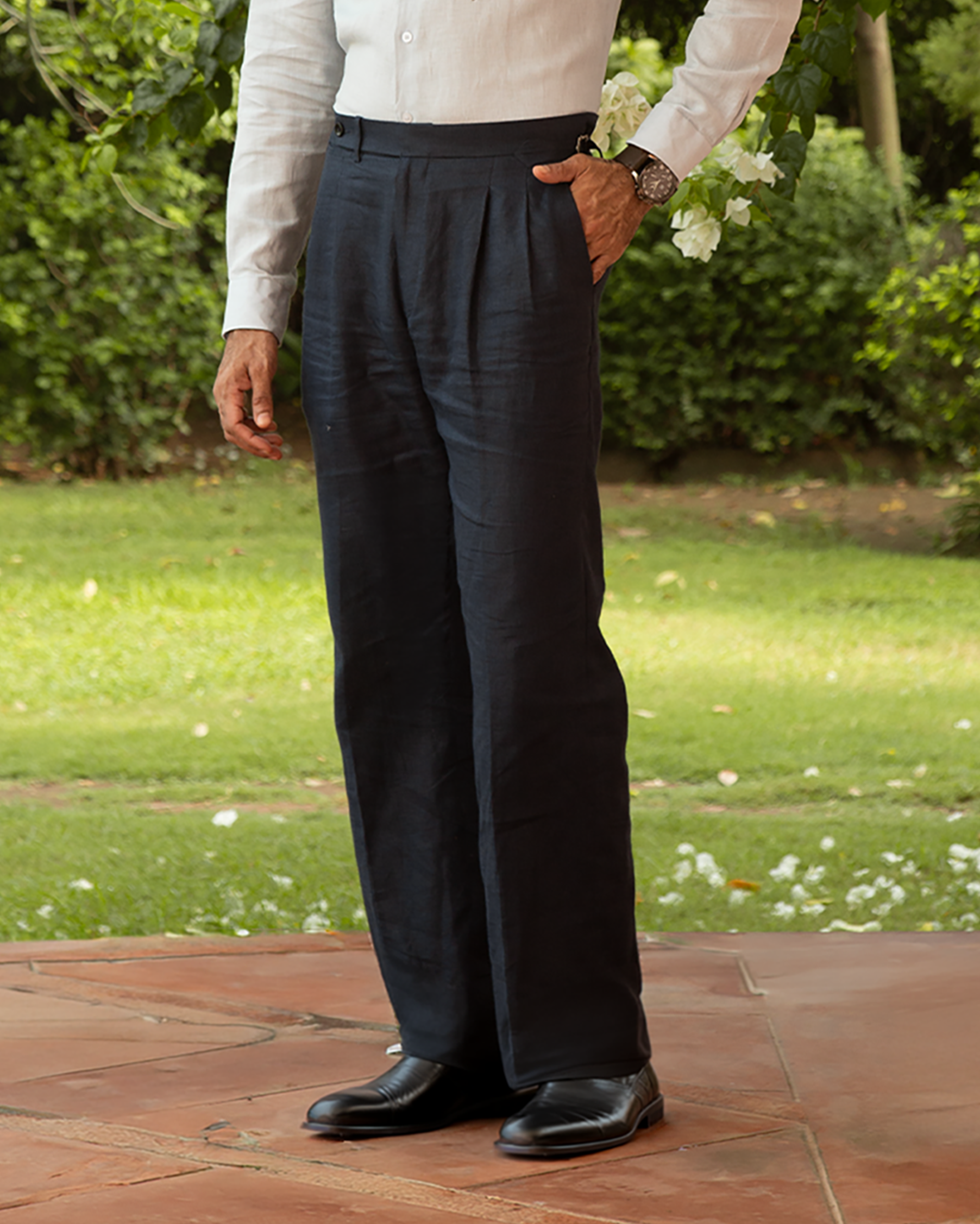 The Belmont Trouser Obsidian Blue