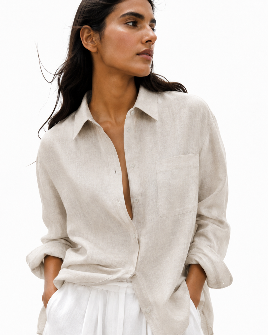 The Alessia Shirt Natural Sand