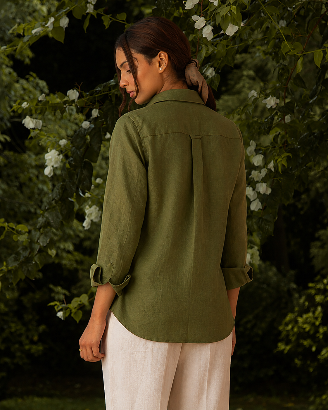The Alessia Shirt Olive Grove